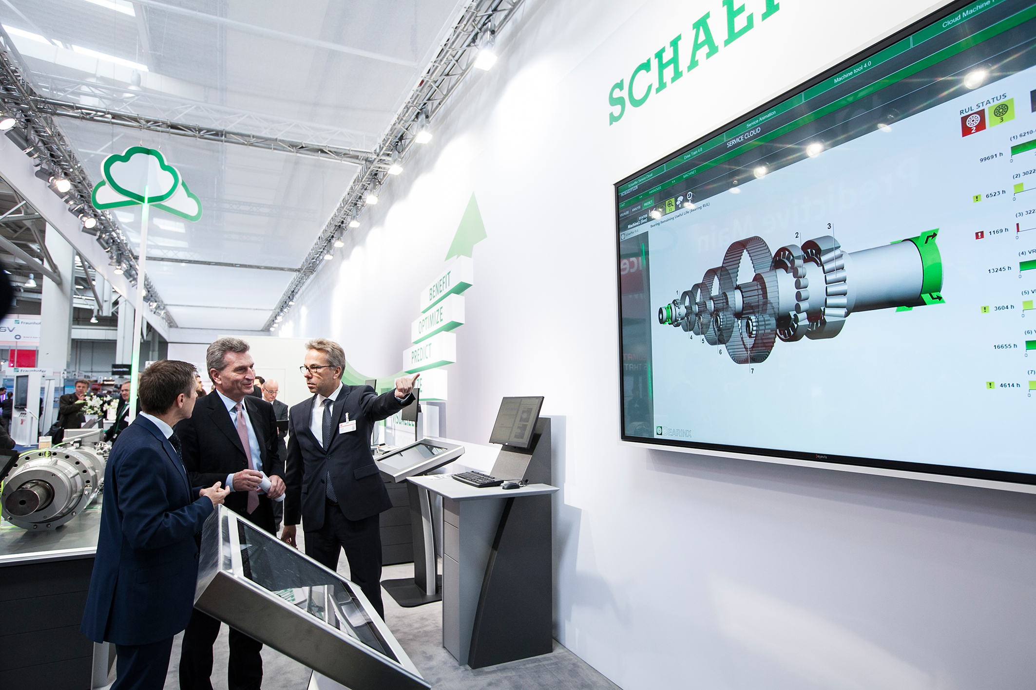 欧盟专员参观舍弗勒展台